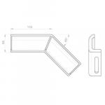 Unex Winkelverbinder fallend    66842-48 