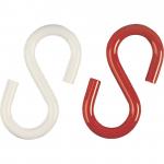 HEIN 9433 S-Haken rot/weiß Stahl 