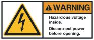 HEIN 181022 ANSI-Aufkleber WARNING 1=2 