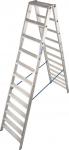 Krause Stufen-Doppelleiter Alu 2x12 