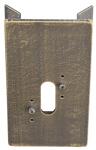 ALBE Eckbock eckig Alu braun-     651006 
