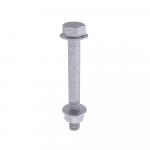 Unex Schraube DIN 6921 mit Muttern M8x70 