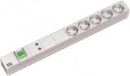 Bachmann 19" 1HE 5xSchuko 1xGVS  333.403 