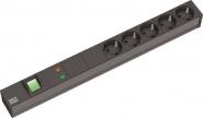 Bachmann 19" 1HE 5xSchuko 1xGVS  333.537 