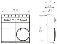 THEB Thermostat 5-30C 1OE 10A     RAM705 