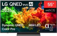 LG 55QNED8EB3B sw Mini LED-TV 