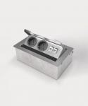 BS Tischsteckdose 3203E 2x     3203E-2-1 
