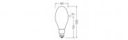 LEDV HQL LED FIL P 20W/827 3600lm (80W) 
