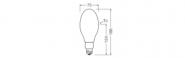 LEDV HQL LED FIL P 10W/827 1800lm (50W) 