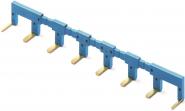 Finder Kammbrücke 8-polig blau 