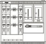 Hager Wandler-u.Messschrank    ZAW102BF9 