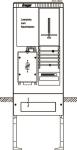 Hager Zähleranschlusssäule     ZAS175MH1 