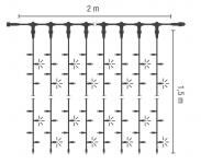 S&H LED Drape Lite 300 2x1,5m 35W  59353 