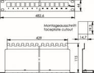 TG 19 Modulträger 1 HE RAL   J02023A0034 