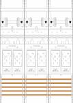 f-tronic Zählerfeld 3-feldrig   E316-HSP 