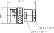 TG BNC-Kabelstecker Löt 75   J01002A0001 