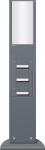 GIRA 134228 E-Säule Licht+3x SCHUKO 