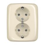 BJ Doppelsteckdose SCHUKO    202 EUJ-212 