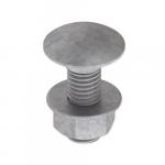 Unex  Schraube DIN 603 mit Muttern M8X25 
