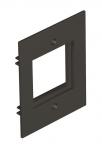 OBO T12L P15S 9011 Abdeckplatte f.1f 