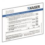 KAIS Schott-Kennzeichnungsschild 9473-91 