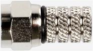 Fuba OVZ 010 F-Aufdrehstecker schwarz 