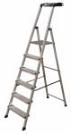 KRAU SECURY Alu-Leiter 6 Stufen   126542 