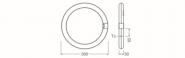 LEDV LED Tube T9 C EM Val 18,3W/840 (32W 