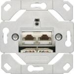 GIRA 245200 Netzwerk Cat.6A 2fach 