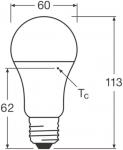 LEDV LED Bulb 10-75W/827 1055lm 