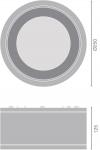 Ledvance DL SURFACE IP65 DN 250 P 45W 