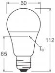 LEDV LED Bulb 10-75W/827 1055lm 200° 