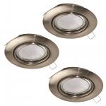 EGLO SET 3xEinbauspot Nickel-Matt  94408 