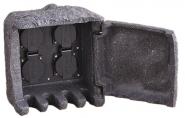 TRIO Steckdosen-Kombi Stein IP44 9962-11 