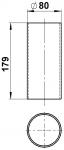 ALBE Acryl-Rohre,80/74 mm,      10260135 