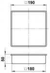 ALBE Klarglas matt weiss        90210126 