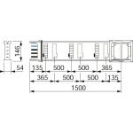 GS Schienenkasten gerade    KSA400ED4156 
