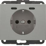 Berker Steckdose SCHUKO/USB CC  48157003 
