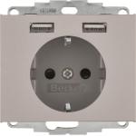 Berker Steckdose SCHUKO/USB K.x 48037004 