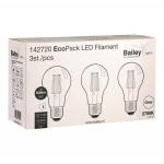 BAIL EcoPack 3pcs LED FIL A60 E27 142720 