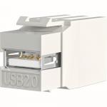 EFB USB2.0 Snap-In Adapter weiß  EB498V2 