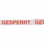 HEIN 186004 Klebeband GESPERRT weiß/rot 