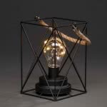 LED Metalllaterne eckig H=19cm  1816-700 