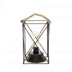 LED Metalllaterne eckig H=19cm  1816-780 