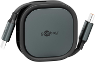 Goobay USB-Kabelbox 1m selbstaufrollend 