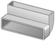 HELI Flachkanal-Bogen            FLB125V 