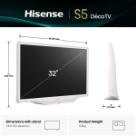 Hisense 32S5Q weiss QLED-TV 