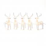 LED Acryl Rentier 5er-Set H19cm 6288-103 