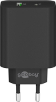 Goobay Dual USB-Schnellladegerät schwarz 