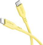 Goobay USB-C Silikonkabel 1,5m gelb 